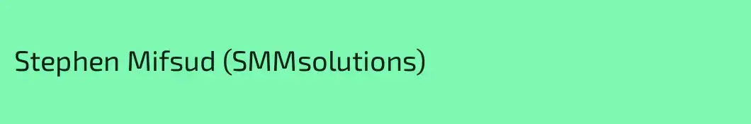 Stephen Mifsud (SMMsolutions)